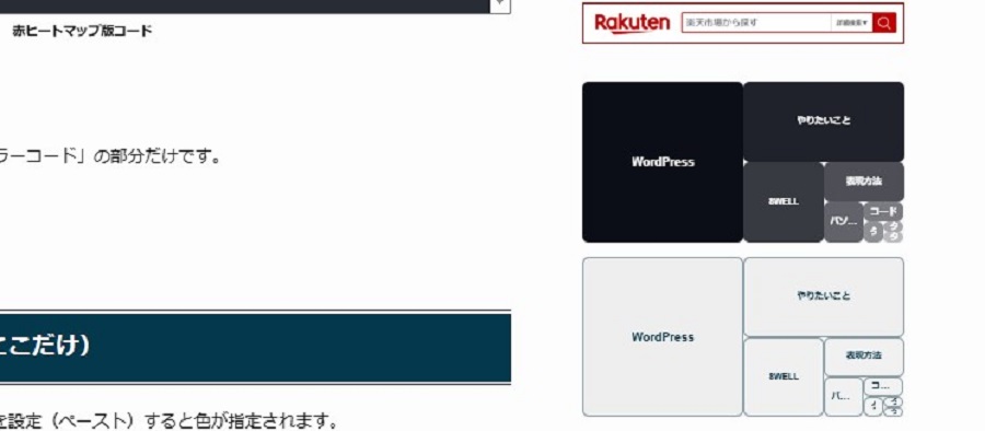ヒートマップ画のサイドー表示