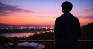 やりたいことを探している青年のイメージ写真