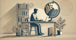研究・思索する人