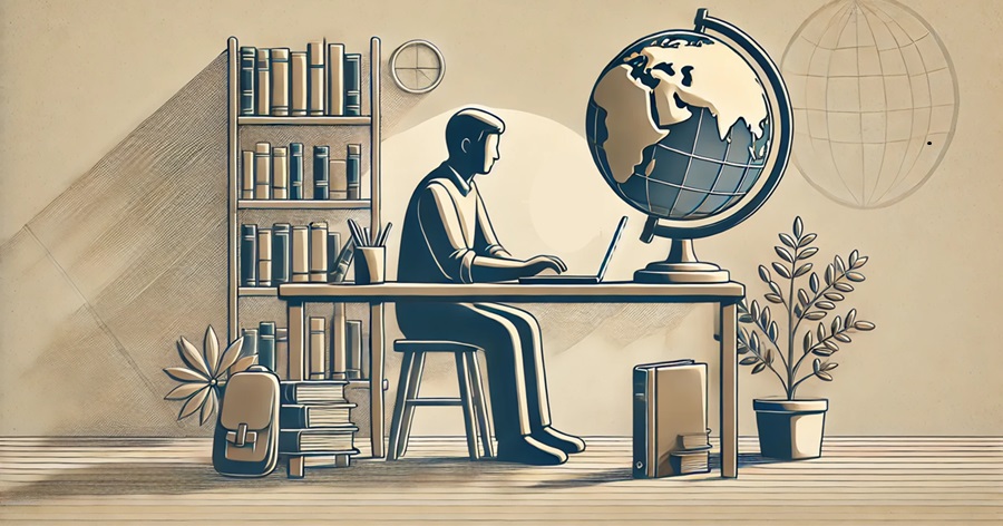 研究・思索する人